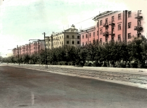 Первые дома станкостроителей Жилищное строительство после войны ул. Строителей (Гагарина)